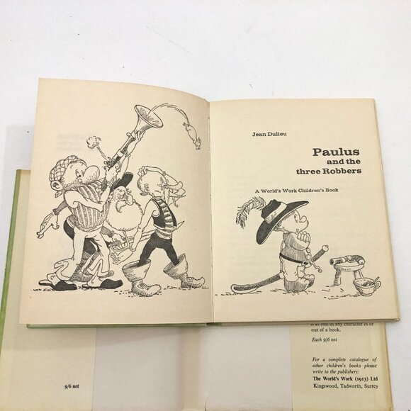 Paulus and the Three Robbers Jean Dulieu HBDC Rare Vintage - Picture 7 of 13